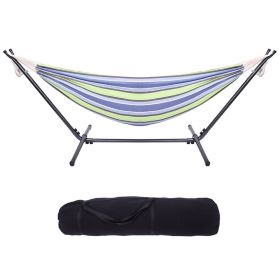 Free shipping  Hammock & Steel Frame Stand Swing Chair Home/Outdoor Backyard Garden Camp Sleep YJ