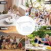 Multi-purpose outdoor folding 8ft casual picnic table game party table