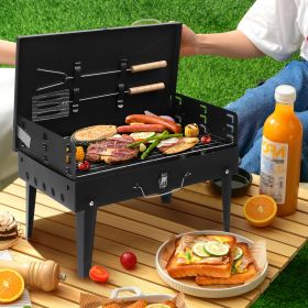 Black Portable Square Carbon Oven (Color: black)